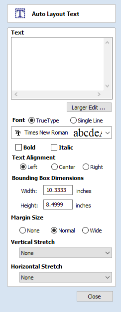 Create Text Form